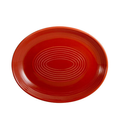 Coupe Oval Platter Red 11 1/2