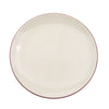 Coupe Plate – 10-Inch creamy white stoneware, stylish, durable, and modern. Ideal for serving entrees, appetizers, and desserts. Chip-resistant, microwave- and dishwasher-safe for convenience.