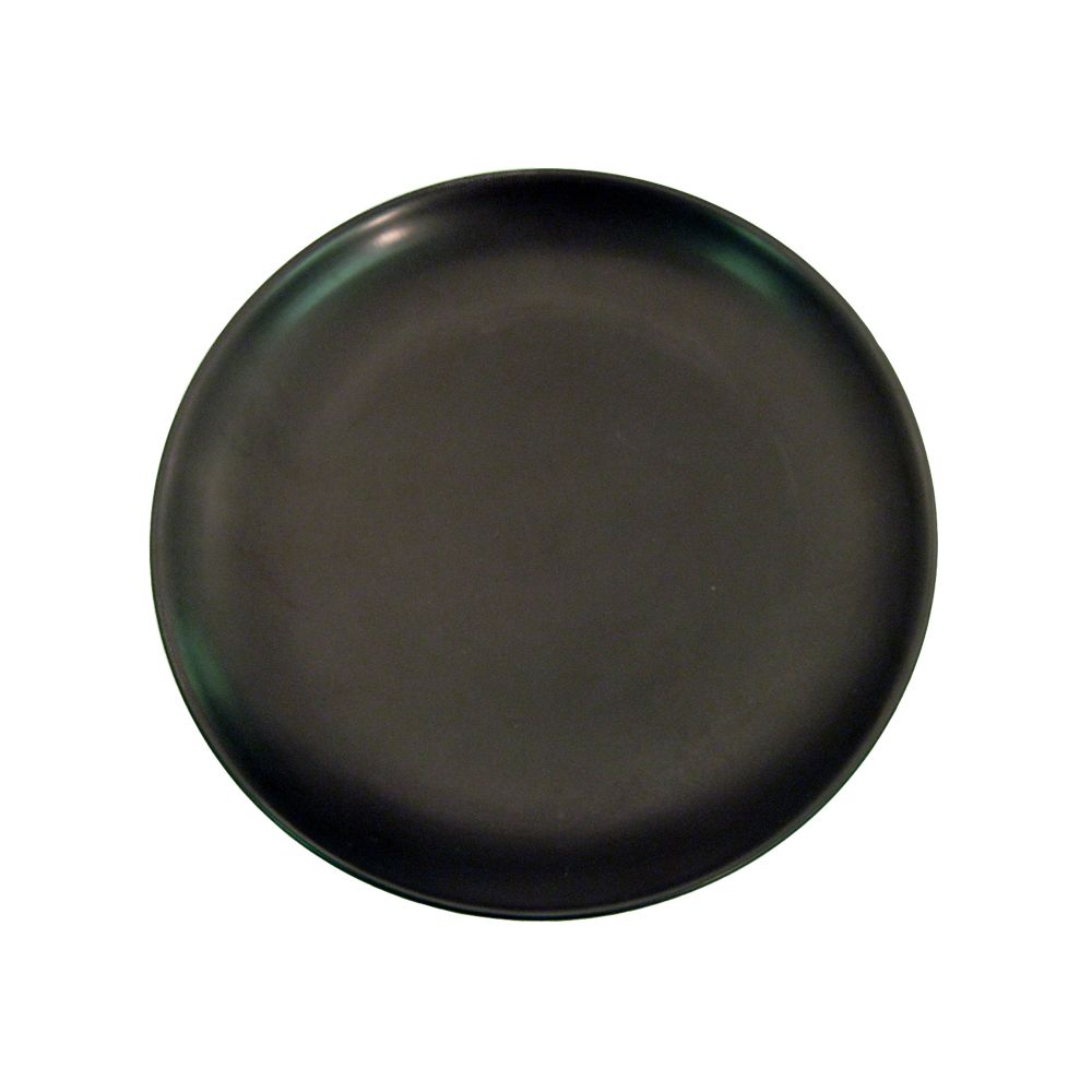 Coupe Plate – 12-Inch black stoneware with non-glare glaze, stylish, modern, and durable. Perfect for serving entrees, salads, appetizers, and desserts. Chip-resistant, microwave- and dishwasher-safe.