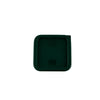 Square green cover fits 2QT and 4QT food storage containers; tight sealing, stackable, easy to clean, durable and commercial quality; packed 12 per pack for kitchen food freshness.