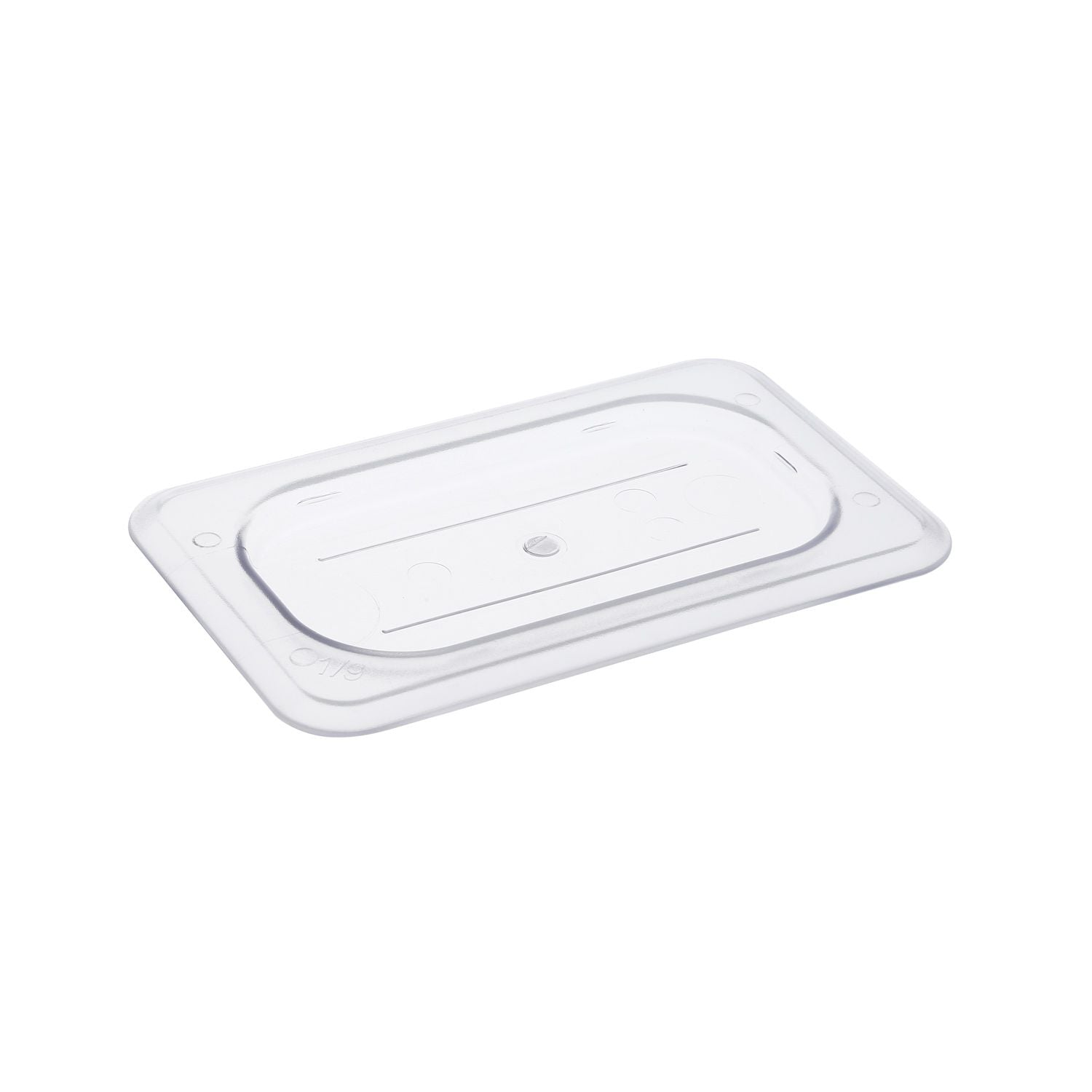 Durable solid polycarbonate cover for 1/9 size food pan. Break-resistant and stain-resistant. Perfect for kitchen, buffet, and food storage. Packed by 72 each per case.