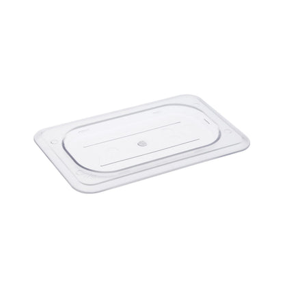Durable solid polycarbonate cover for 1/9 size food pan. Break-resistant and stain-resistant. Perfect for kitchen, buffet, and food storage. Packed by 72 each per case.