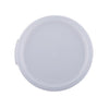 Translucent polypropylene round cover for 12QT, 18QT & 22QT food storage containers – durable, crack-resistant, tight seal. (Packed By: 6 Each Per Pack) for kitchen food safety and storage.