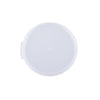 Round translucent polypropylene lid for 6QT & 8QT food containers – durable, crack-resistant, odor-resistant, and dishwasher safe. (Packed By: 12 Each Per Pack) for food storage efficiency.