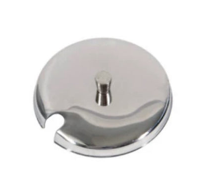 Stainless steel cover for glass jar, providing a secure, airtight seal with a sleek and durable design.