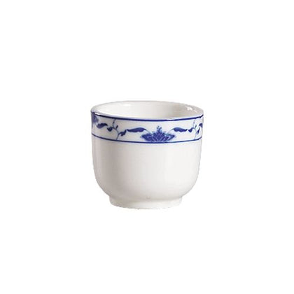 4.5oz porcelain cup for espresso, tea, and small servings. Chip-resistant, microwave, oven, and dishwasher safe. Ideal for cafés, restaurants, and home kitchens. Sleek, durable, and elegant design.