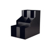 Cup/Lid Organizer Black 3-Tier 2-Stack with durable plastic construction—holds various sizes of cups and lids; ideal for cafés, breakrooms, and foodservice counters; case includes 4 units.