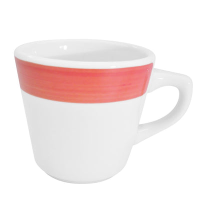 Cup Tall Red 7.5oz – Stylish and durable coffee cup with a bold red finish, perfect for home, office, or café use. Dishwasher-safe, heat-retaining, and easy to clean.