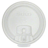 Solo White Plastic Hot Cup Lid for 10oz Paper Cups with Drink Opening

