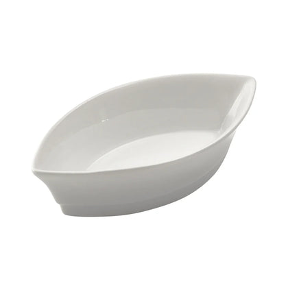 DBS-2, 2oz White, 4 Doz/Case Porcelain Boat Shape Specialty Dish