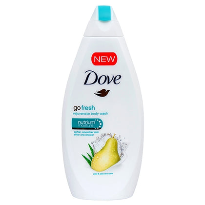 Dove Pear & Aloe Vera Body Wash delivers a refreshing and nourishing shower experience with the crisp scent of pear and soothing aloe vera. Infused with Dove’s signature ¼ moisturizing cream, this gentle cleanser helps maintain your skin’s natural moisture, leaving it soft, smooth, and revitalized after every wash. Perfect for daily use, it provides a luxurious lather and a light, refreshing fragrance that awakens your senses.