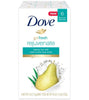Dove Go Fresh Beauty Bar Soap Rejuvenate offers a refreshing cleanse with the uplifting scent of pear and aloe. Enriched with ¼ moisturizing cream, this gentle cleanser locks in moisture and leaves your skin feeling soft, smooth, and nourished. Suitable for use on the face, body, and hands, it creates a rich lather that washes away dirt without drying out your skin. Made with sulfate-free cleansers and certified cruelty-free by PETA, this all-in-one bar is ideal for everyday care the whole family can enjoy.
