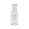 Decanter beverage plastic with cover clear 1.6QT. Lightweight, durable, and shatter-resistant. Great for juice, water, or iced tea in restaurants, cafes, hotels, or catering operations.