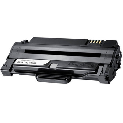 330-9523 black toner cartridge compatible with Dell 1130 and 1135, prints up to 2500 pages with sharp, professional-quality text