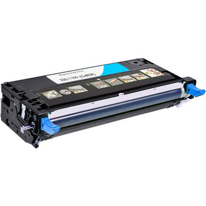 Dell 330-1199 (G483F) cyan toner cartridge compatible with 3130cn printer, high-yield 9,000 pages for vibrant, professional-quality color prints.