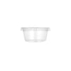 2oz Clear Portion Cups with Lids, durable disposable containers ideal for serving sauces, condiments, dips, or small snacks at events, parties, or food service. Secure, leak-resistant design.