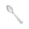 Dominion Demitasse Spoon 18/0 medium weight, 4-5/8 inches, durable stainless steel with a polished finish. Perfect for espresso, tea, and desserts in restaurants, cafes, or home dining.