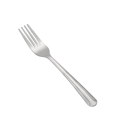 Dominion Dinner Fork 18/0 medium weight, 7-1/8 inches, durable stainless steel with a polished finish. Ideal for daily use and formal dining in restaurants, cafes, or home settings.