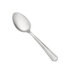 Dominion Dinner Spoon 18/0 heavy weight, 7 inches long, stainless steel with satin handle and polished bowl. Perfect for serving meals in restaurants, catering, or home dining tables.