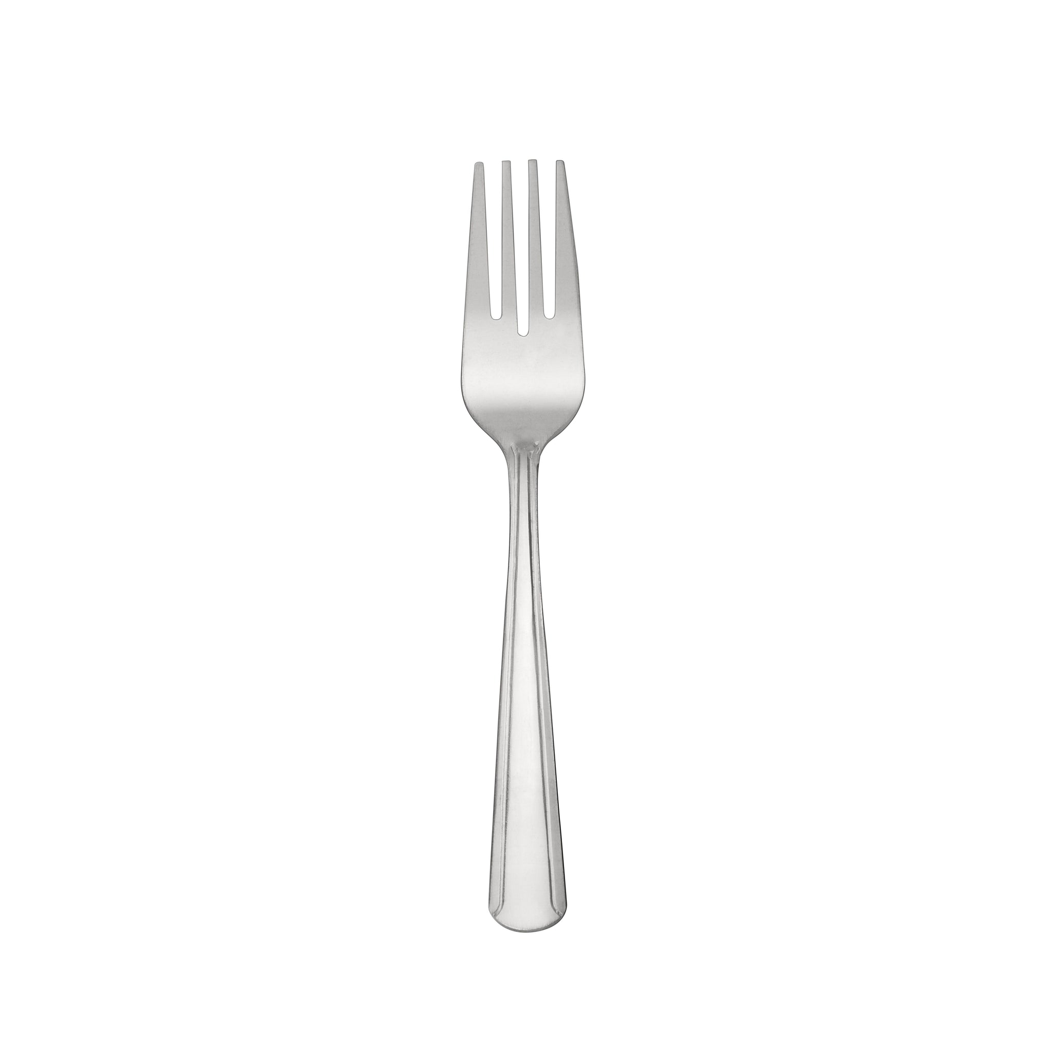 Dominion Salad Fork 18/0 medium weight, 6-1/8 inches, durable stainless steel with a polished finish. Ideal for salads, appetizers, and light meals in restaurants, cafes, or home dining.