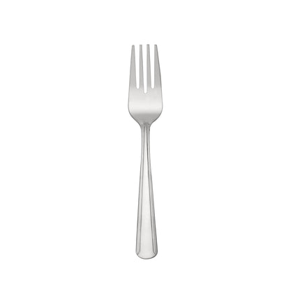 Dominion Salad Fork 18/0 medium weight, 6-1/8 inches, durable stainless steel with a polished finish. Ideal for salads, appetizers, and light meals in restaurants, cafes, or home dining.