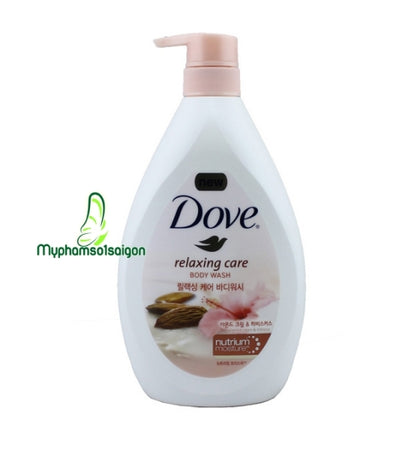 Dove Relaxing Care Almond Cream Body Wash with Pump offers a pampering shower experience that deeply nourishes your skin. Infused with almond cream and hibiscus extract, this body wash helps restore dry skin while enhancing your skin’s natural ability to retain moisture. Its Nutrium Moisture formula contains the same moisturizing ingredients found in lotions, helping to strengthen the skin's barrier and leave it soft, smooth, and radiant after every wash.