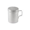 144 each per case 10oz aluminum dredge with handle, lightweight and durable, rust-resistant, comfortable grip, easy to clean, ideal for commercial kitchens and high-volume food preparation