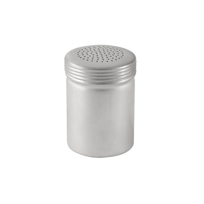 144 each per case 10oz aluminum dredge without handle, lightweight and durable, rust-resistant, compact design, easy to clean, ideal for commercial kitchens and high-volume food prep