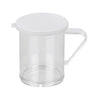 Durable polycarbonate 10oz dredge with clear 2mm lid, break-resistant, easy to clean, transparent for content visibility, ideal for spices and dry ingredients, packed 48 sets per case.