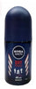 Nivea Men Roll-On Dry Impact, 50ml deodorant with dual active formula for long-lasting sweat and odor protection.