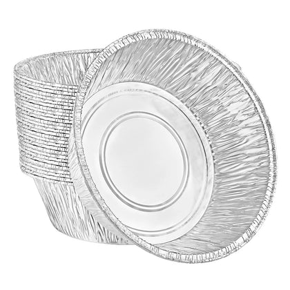 Durable 10-inch round aluminum pan for baking cakes, pies, and desserts, featuring even heat distribution, warp-resistant construction, and lightweight, easy-to-handle design for perfect results