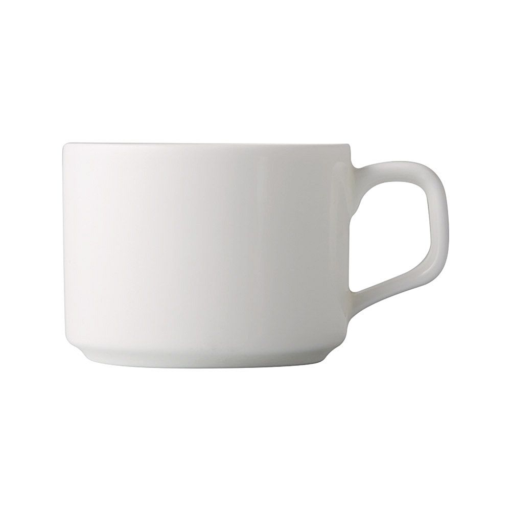 Durable 3.5oz Stacking Cup A.D., perfect for espresso, tea, or small beverages. Space-saving, microwave- & dishwasher-safe. Sleek design for home, café, or restaurant use.