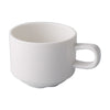 Durable 3.5oz stacking cup with a smooth glazed finish, perfect for espresso, tea, tastings, and small servings, chip-resistant, stackable, microwave and dishwasher-safe, ideal for cafés, restaurants, and home use.