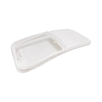 Durable lid for 21-gallon mobile ingredient bin, designed for a secure fit to keep ingredients fresh and protected in commercial kitchens. Easy to clean and maintain for reliable food storage.