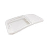 Durable lid for 21-gallon mobile ingredient bin, designed for a secure fit to keep ingredients fresh and protected in commercial kitchens. Easy to clean and maintain for reliable food storage.
