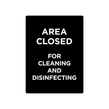 Durable stanchion sign with bold 