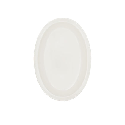 Dwight Oval Platter N.R. IV 9.75 inch, chip-resistant and stackable, microwave and dishwasher safe, perfect for entrées, appetizers, or shared plates in home or restaurant settings