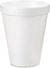 EcoQuality 6 oz white foam insulated disposable drinking cup