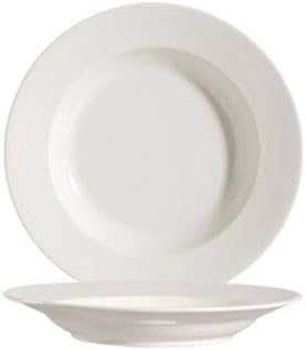 round 12 inch 22oz porcelain soup plate for serving soups pasta and entrees