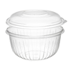 Dart 48oz Clear PET Plastic Round Disposable Bowl with Dome Lid