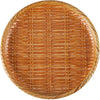 round bamboo grove plate wooden brown serving platter for food presentation
