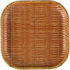 square bamboo grove plate wooden brown serving platter for food presentation