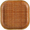 square bamboo grove plate wooden brown serving platter for food presentation