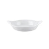 Elegant 16.13-inch French handle dish with a 106oz capacity. Made from durable ceramic with classic handles for easy serving. Oven, microwave, and dishwasher safe. Perfect for casseroles and roasts.
