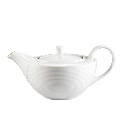Elegant 32oz teapot with chip-resistant design, ergonomic handle, and smooth pour spout, perfect for everyday brewing, serving guests, and enjoying long tea sessions.