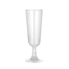 Elegant 5oz Champagne Flute Stemware, crystal-clear and disposable. Perfect for weddings, events, or celebrations. Durable, lightweight, and stylish, ideal for serving champagne, prosecco, or wine.