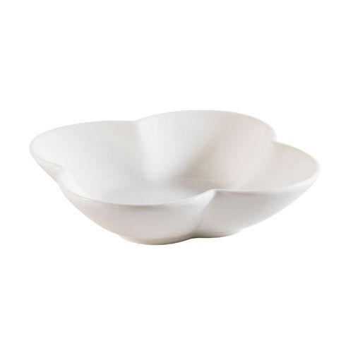 Elegant 6.5-inch flower-shaped ceramic dish for serving appetizers, desserts, or home décor. Features a delicate floral design with a smooth, glazed finish. Ideal for dining, entertaining, or decoration.
