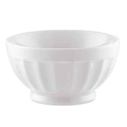 Elegant Latte Bowl Porcelain White 18oz (5 1/4