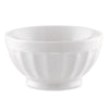 Elegant Latte Bowl Porcelain White 18oz (5 1/4
