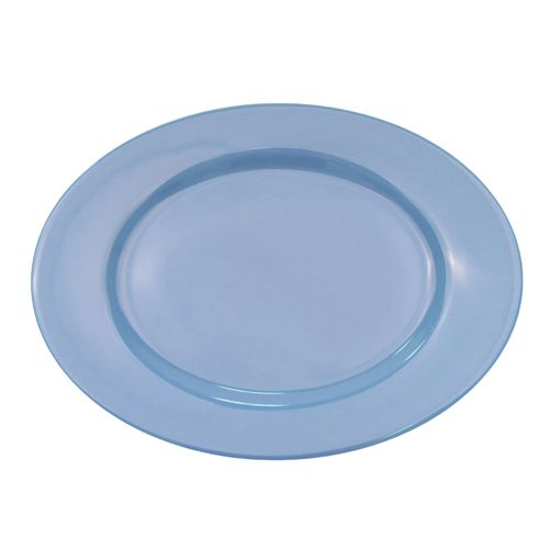 Elegant Oval Platter R.E. Light Blue 10 3/8